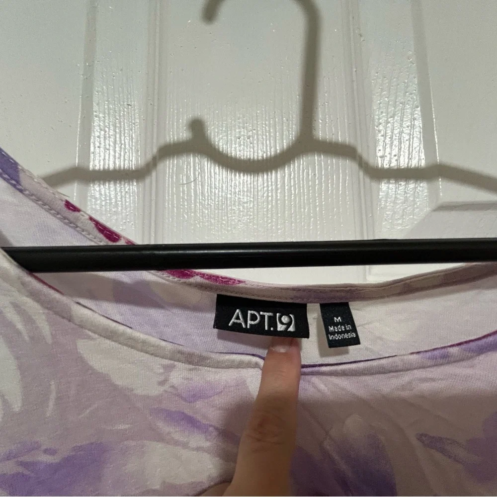 Apt. 9 Purple and Pink Butterfly Blouse - Picture 2 of 3